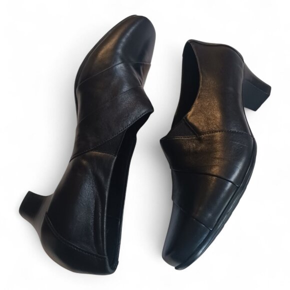 Aravon by New Balance Black Leather Comfort Shoes – Size 10.5B Orthotic Friendly - Picture 8 of 16